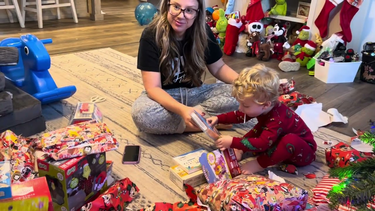 RJT & Brax open Christmas presents 2025 part 1