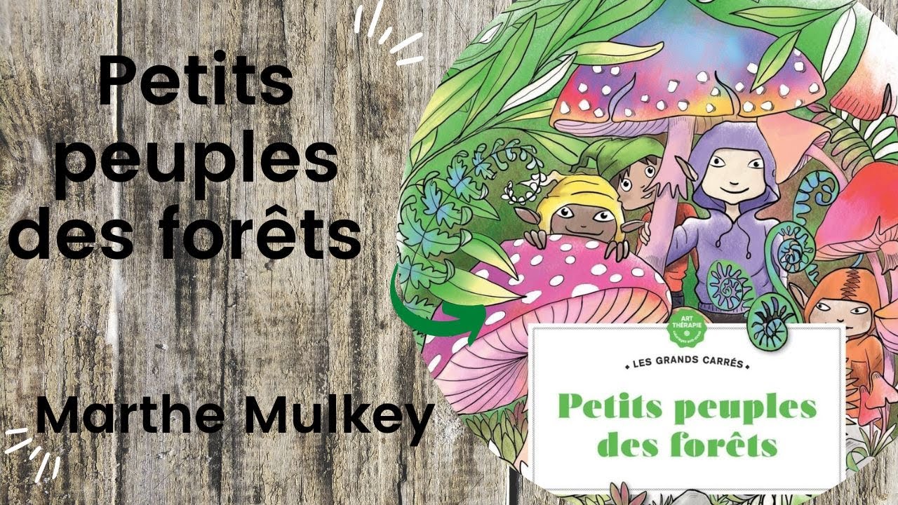 Petits Peuples des Forêts - Marthe Mulkey  for Hachette // Adult Colouring Book Flip Through
