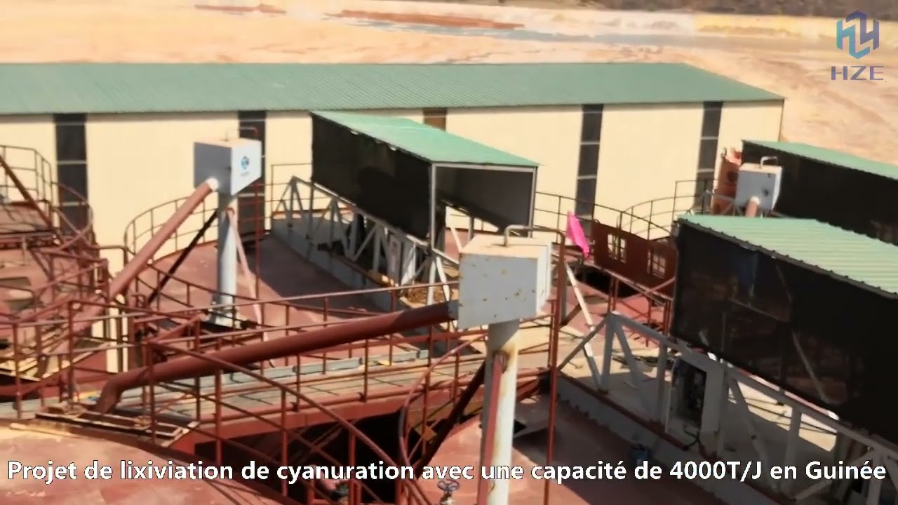Projet de lixiviation de cyanuration de 4000T/J en Guin&eacute;e