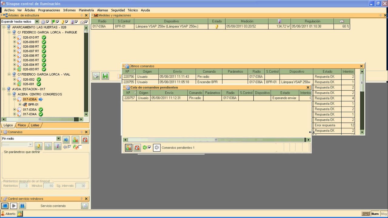 Software Sinapse Control de Iluminaci&oacute;n para la telegesti&oacute;n del alumbrado p&uacute;blico