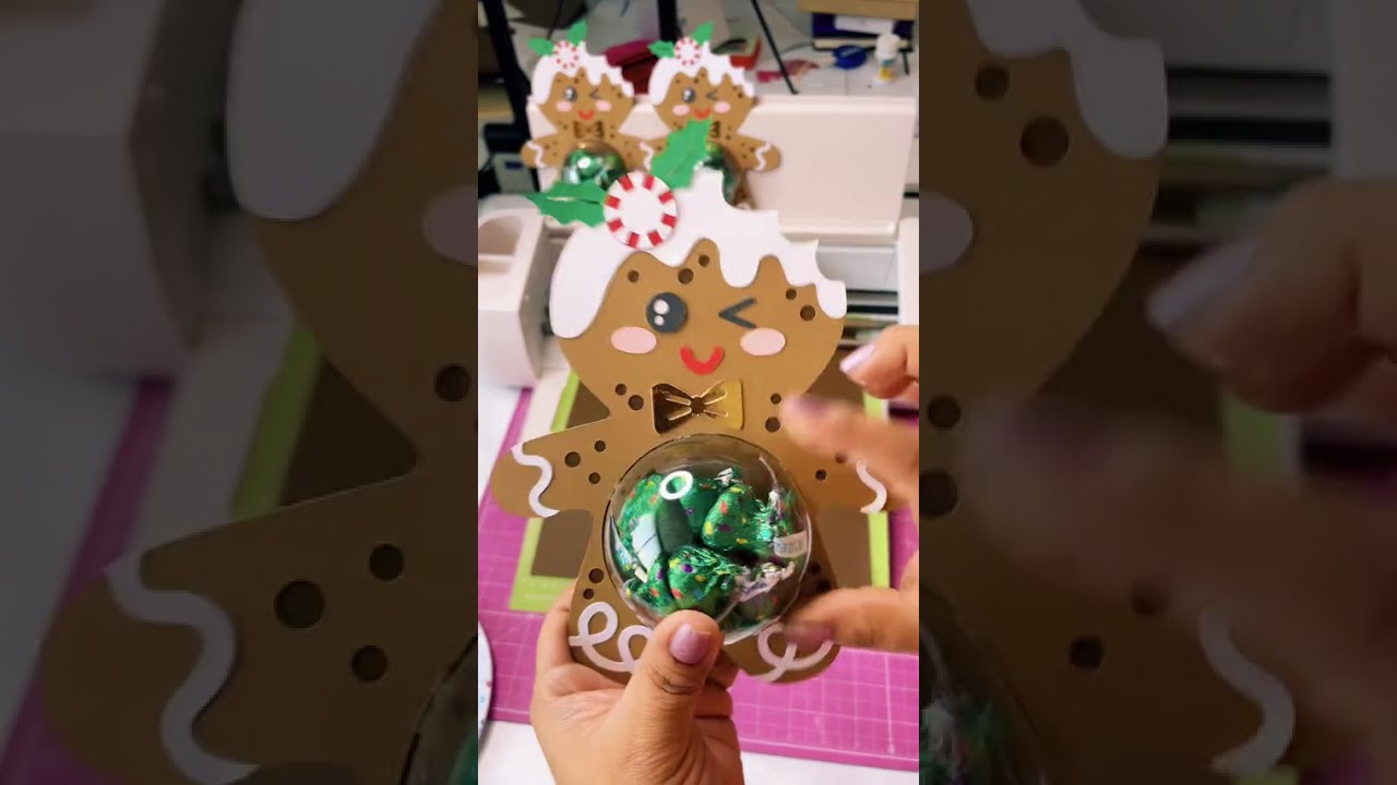 Corte y armado de muñeco de gengibre con plotter Cricut Explore 4/ 
