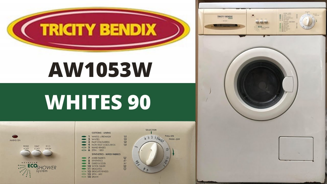 Tricity Bendix Eco Shower AW1053W Washing Machine - [2] Whites 90