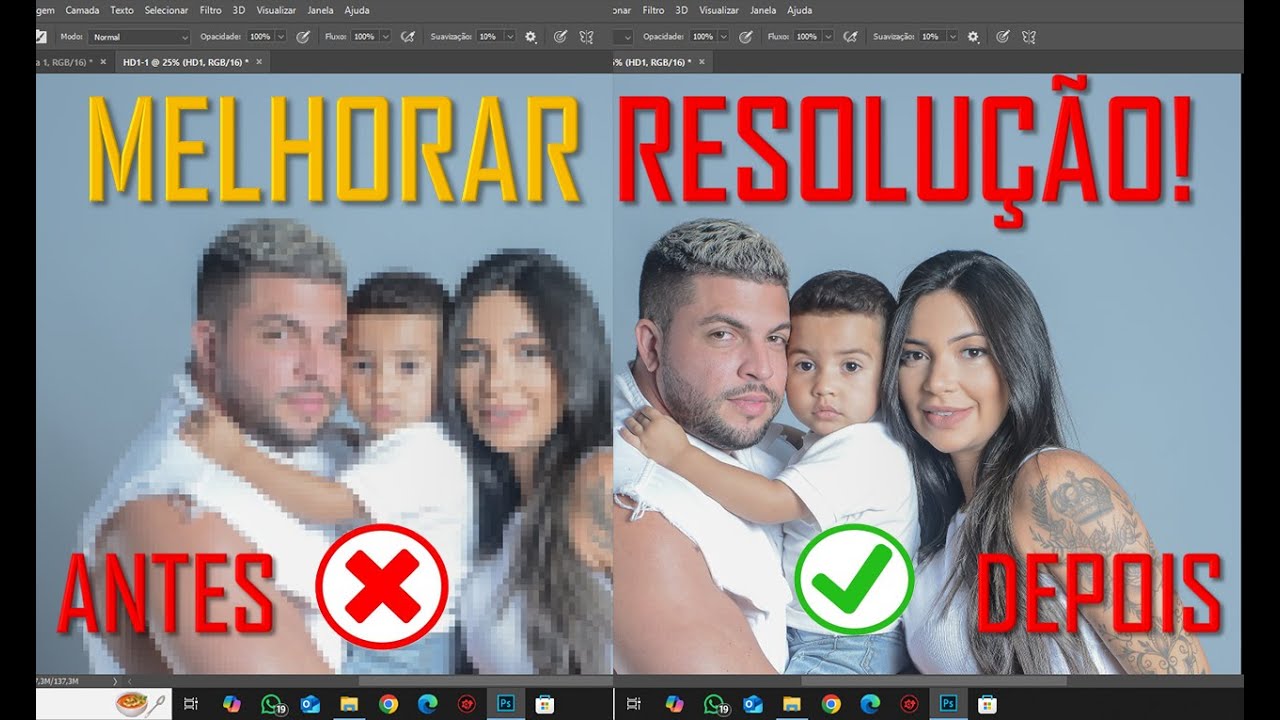 FOTO PERDE QUALIDADE QUANDO ABRO NO PHOTOSHOP - COMO RESOLVER ESSE PROBLEMA?