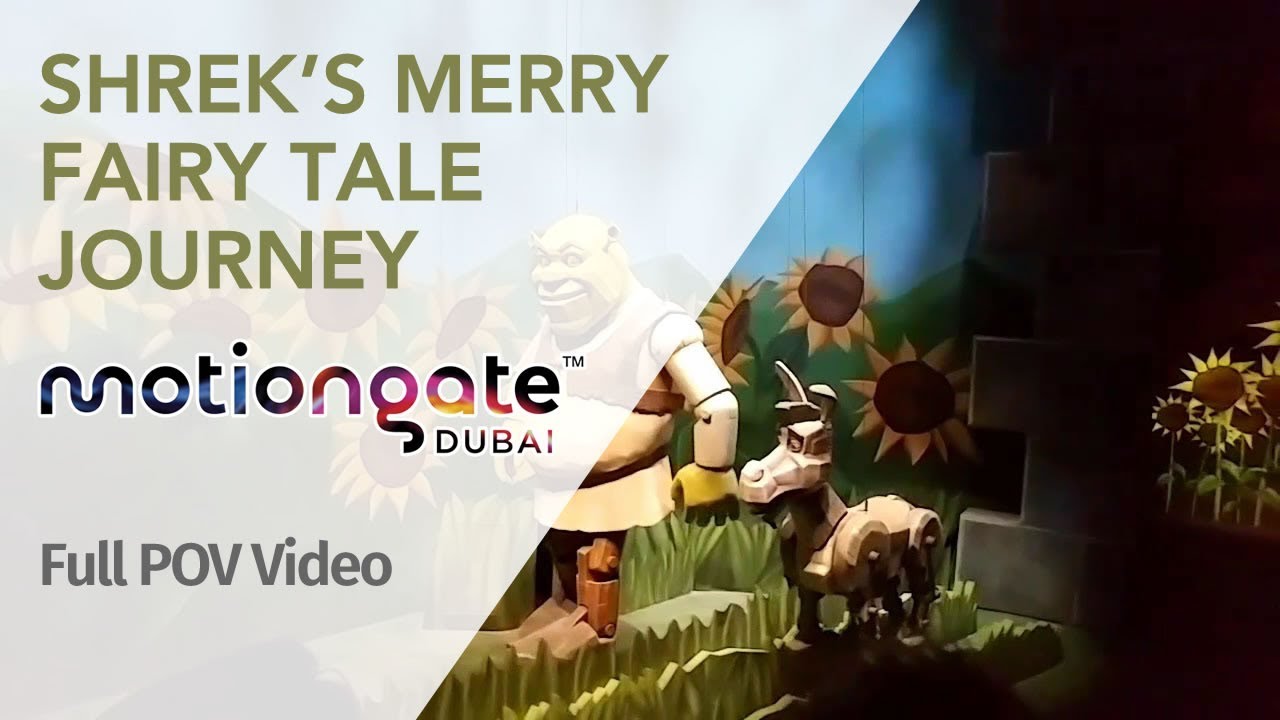 Shrek Merry Fairy Tale Journey - MOTIONGATE (Dubai Parks & Resorts) UAE - Full Ride POV