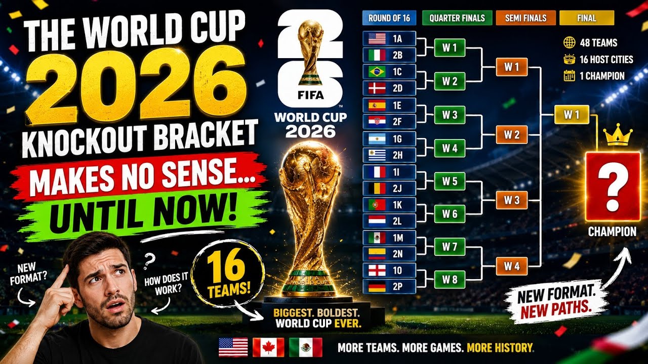 The World Cup 2026 Knockout Bracket Makes No Sense... Until Now⚽️🏟️