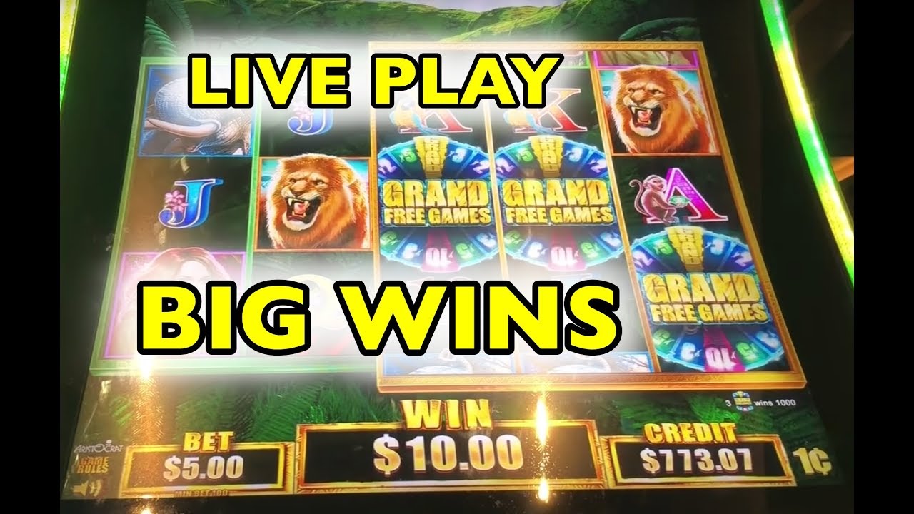TARZAN GRAND SLOT MACHINE - Live Play with Bonuses (max bet)