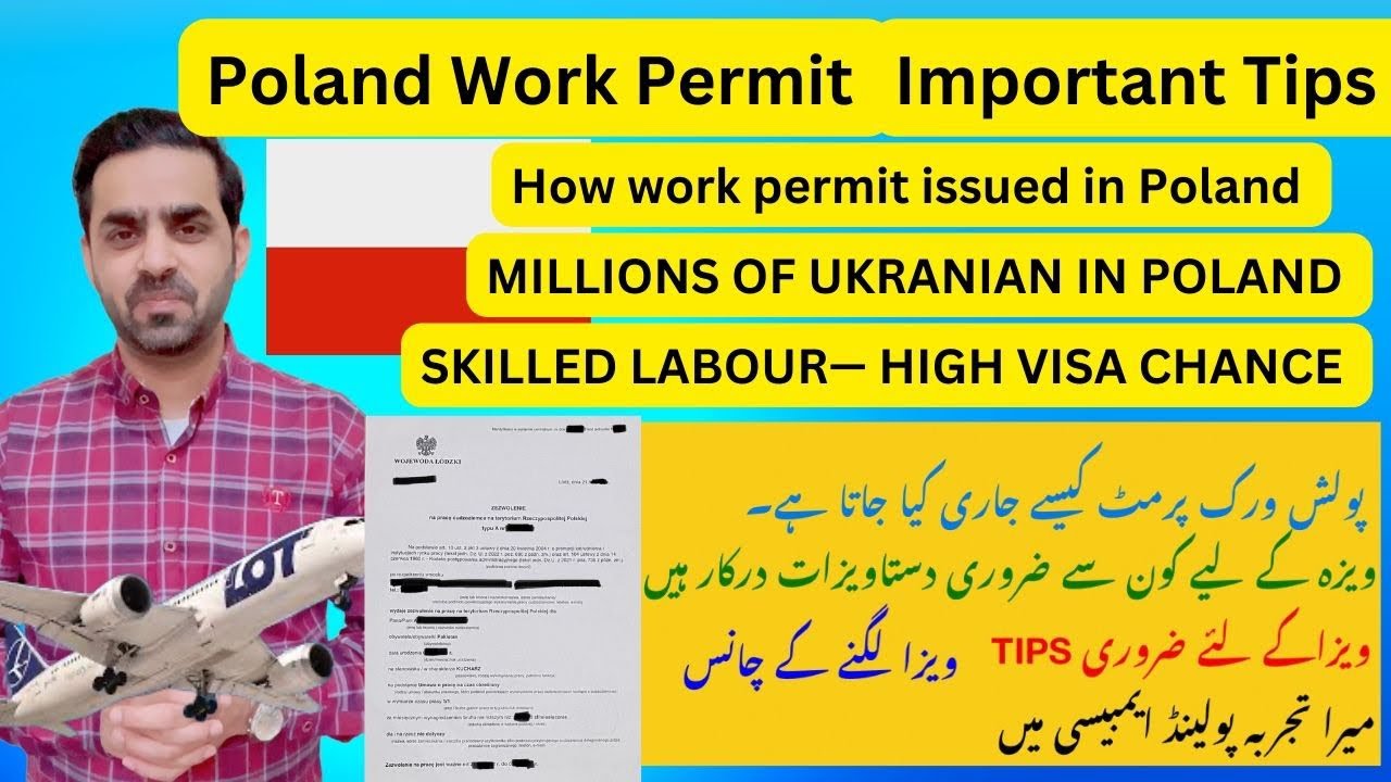 Poland work permit kaise issue hota ha,visa ke chances, tips.skilled labour required. Poland Embasy.