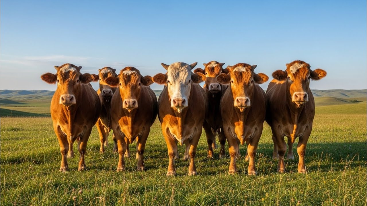 Video of cows in the pen #cowsound #cow #birdsong #animals #shorts 
