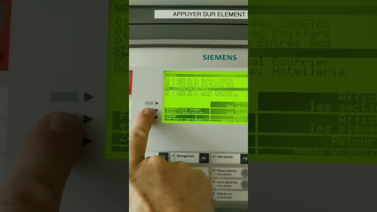 Mise en essai DI SSI Siemens
