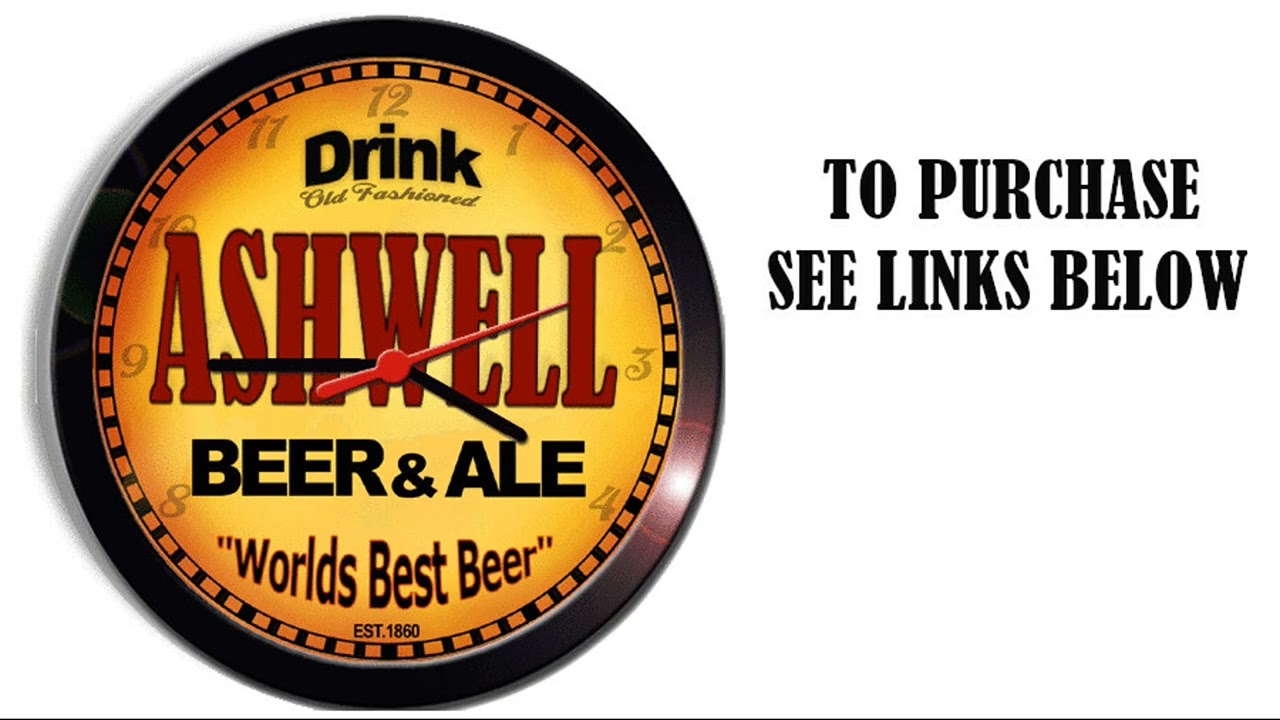 ASHWELL BEER ALE WALL CLOCK