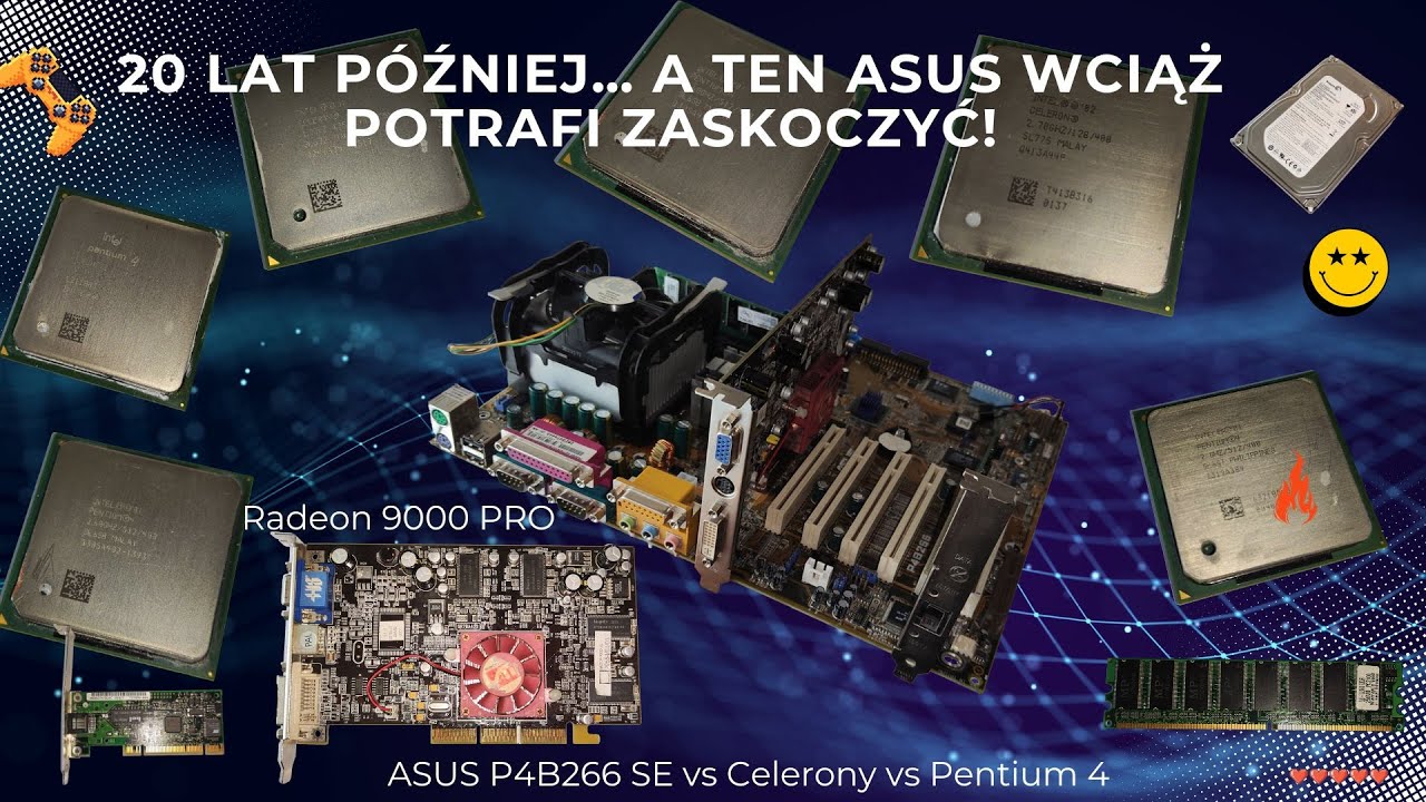Komputer z 2003 roku wraca do życia – ASUS P4B266SE + Pentium 4!