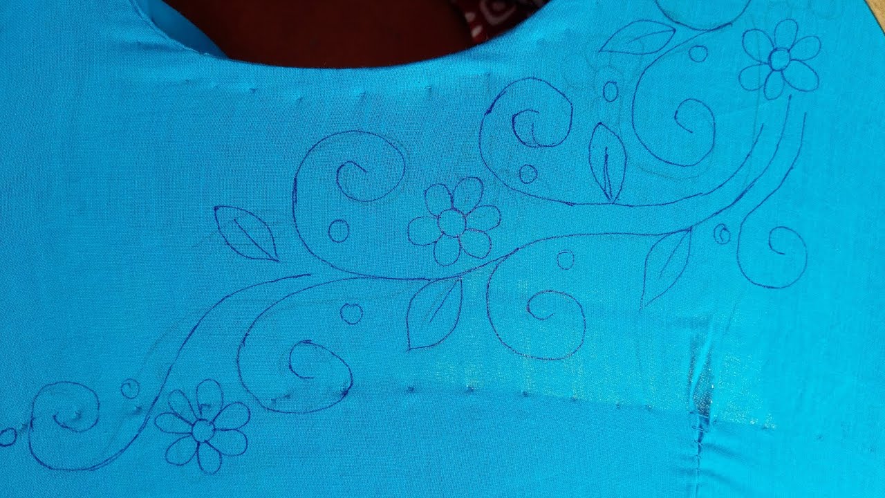 Hand embroidery designs with chain stitch, blanket stitch and french knot stitch/Embroidery stitches