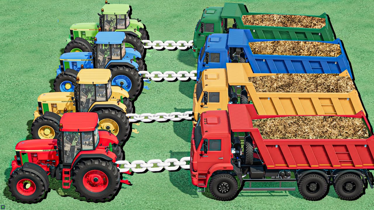 Transport Of Colors - WOODCHIPS MAKING & TRANSPORTING - Farming Simulator 22