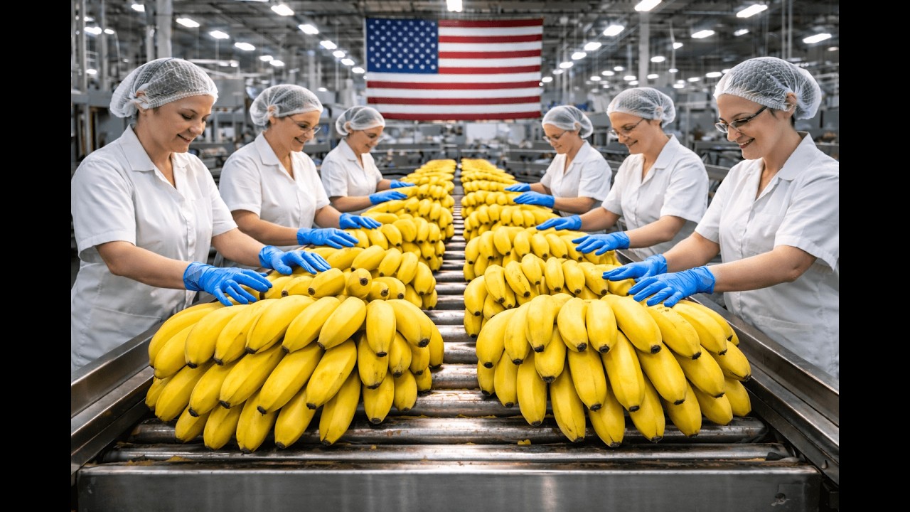 Inside a modern dried banana processing factory: High-Tech Production