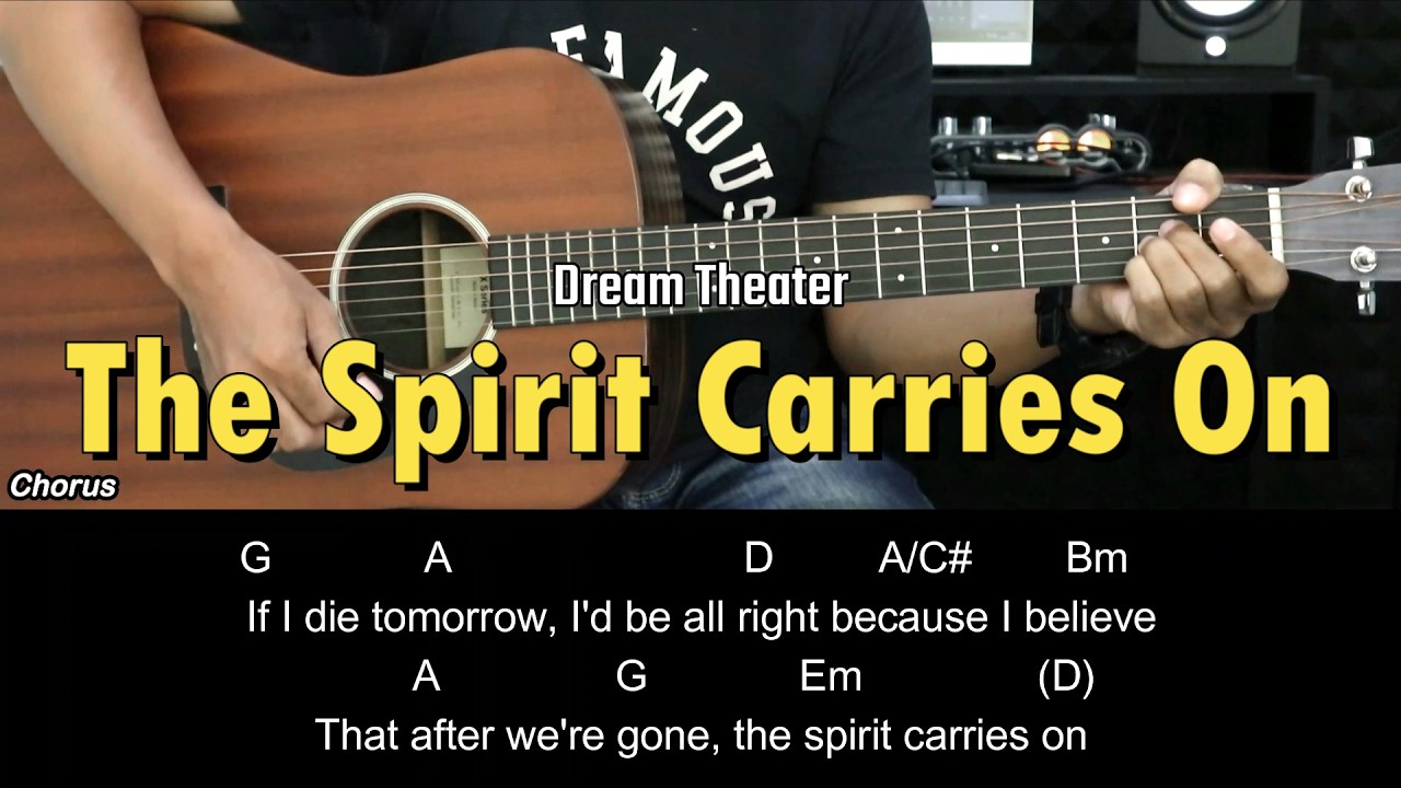 The Spirit Carries On - Dream Theater | EASY Guitar Lessons for Beginner - Chord & Strumming Pattern