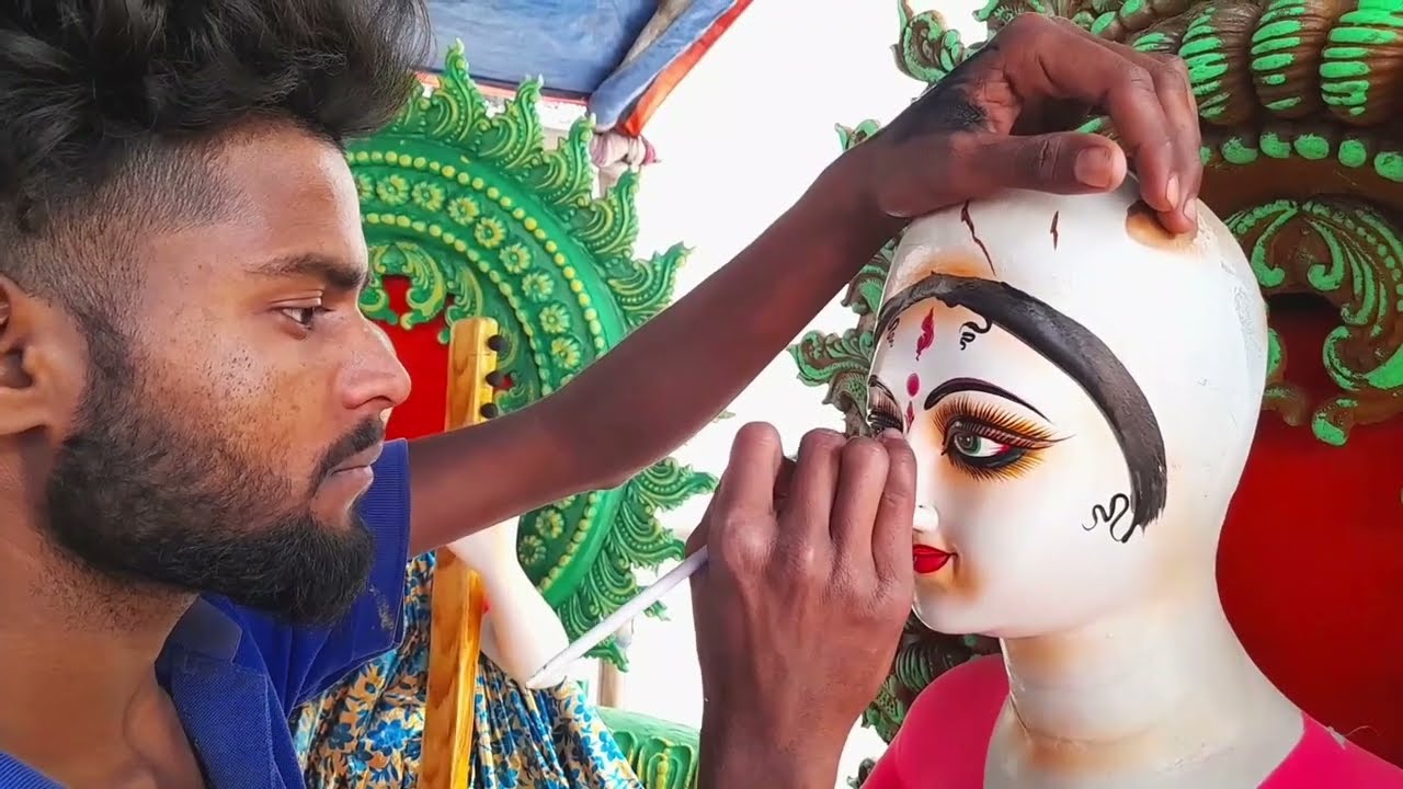 Saraswati idol making For beginners final part | clay art | jayguru shilpalay & art #clayart #art