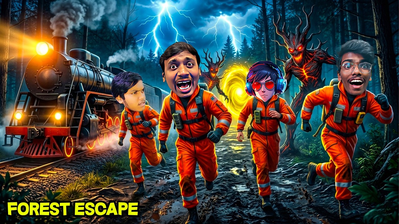 We Escaped on the LAST TRAIN 😱 | Forest Escape