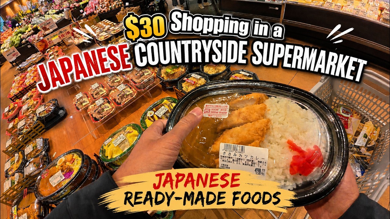 $30 Shopping in a Japanese Countryside Supermarket