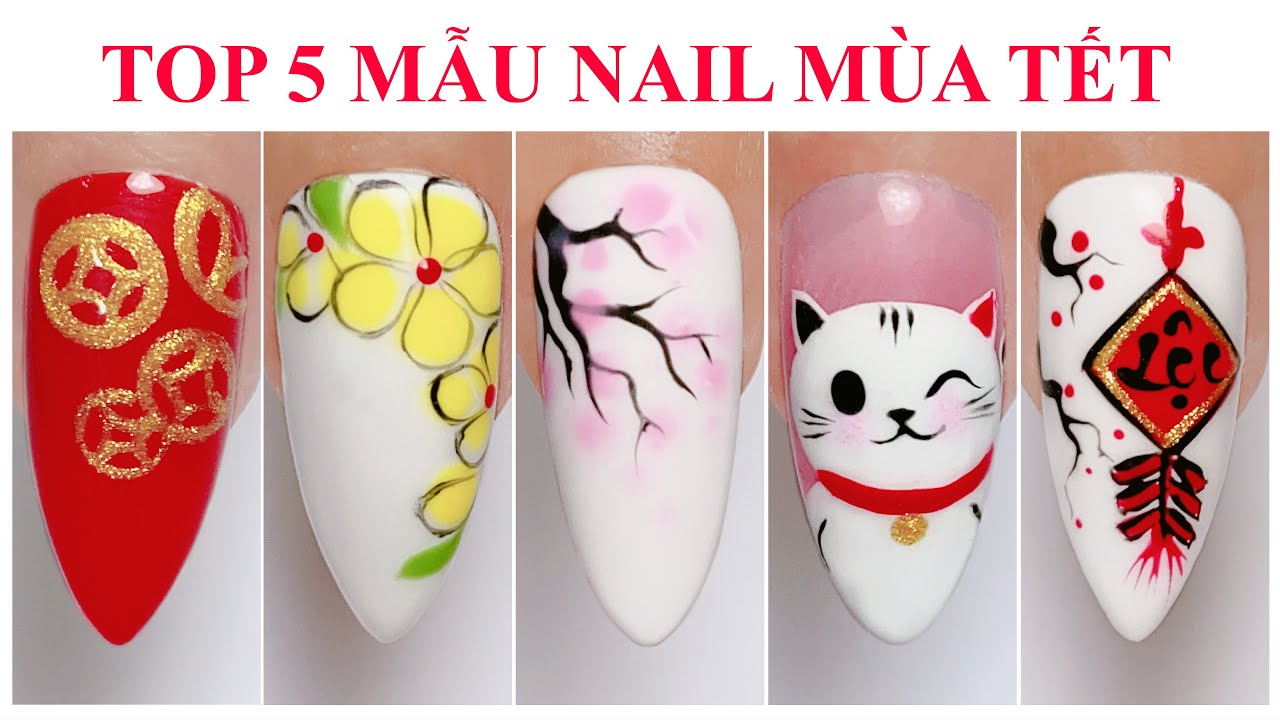 Top 5 Mẫu Trang Trí Móng Cho Tết Mới Nhất