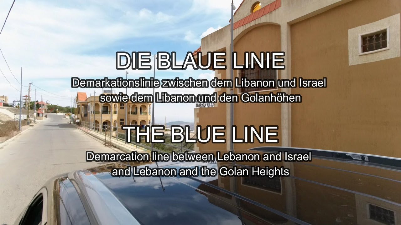 DIE BLAUE LINIE zwischen Israel und Libanon
