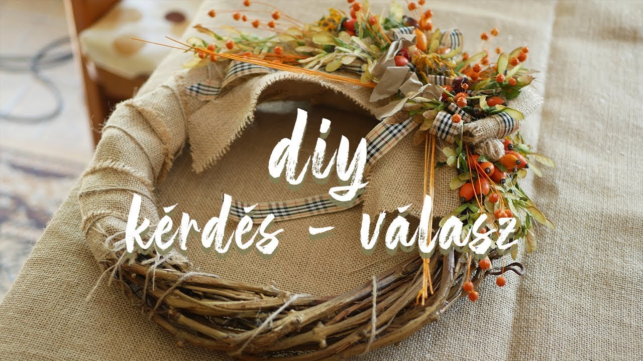 ŐSZI DEKORÁCIÓK fillérekből + kérdés-válasz - DIY