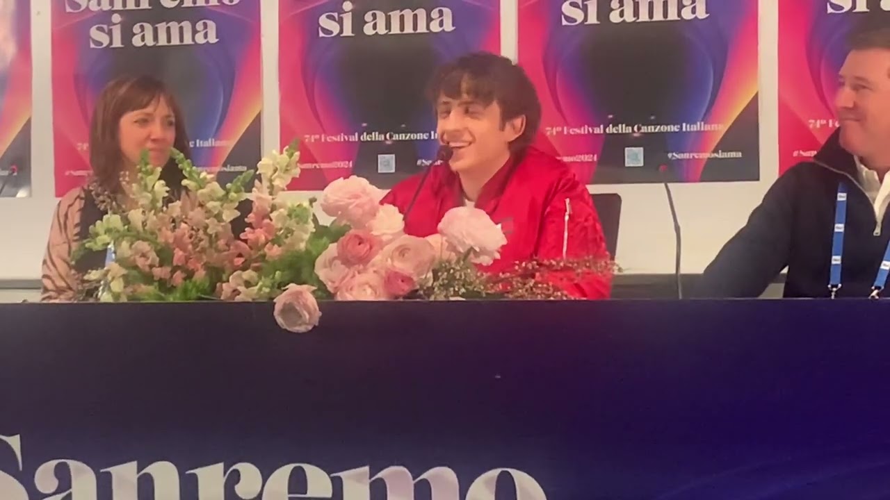 Sangiovanni al Festival di Sanremo con “Finiscimi”. Le dichiarazioni alla stampa.