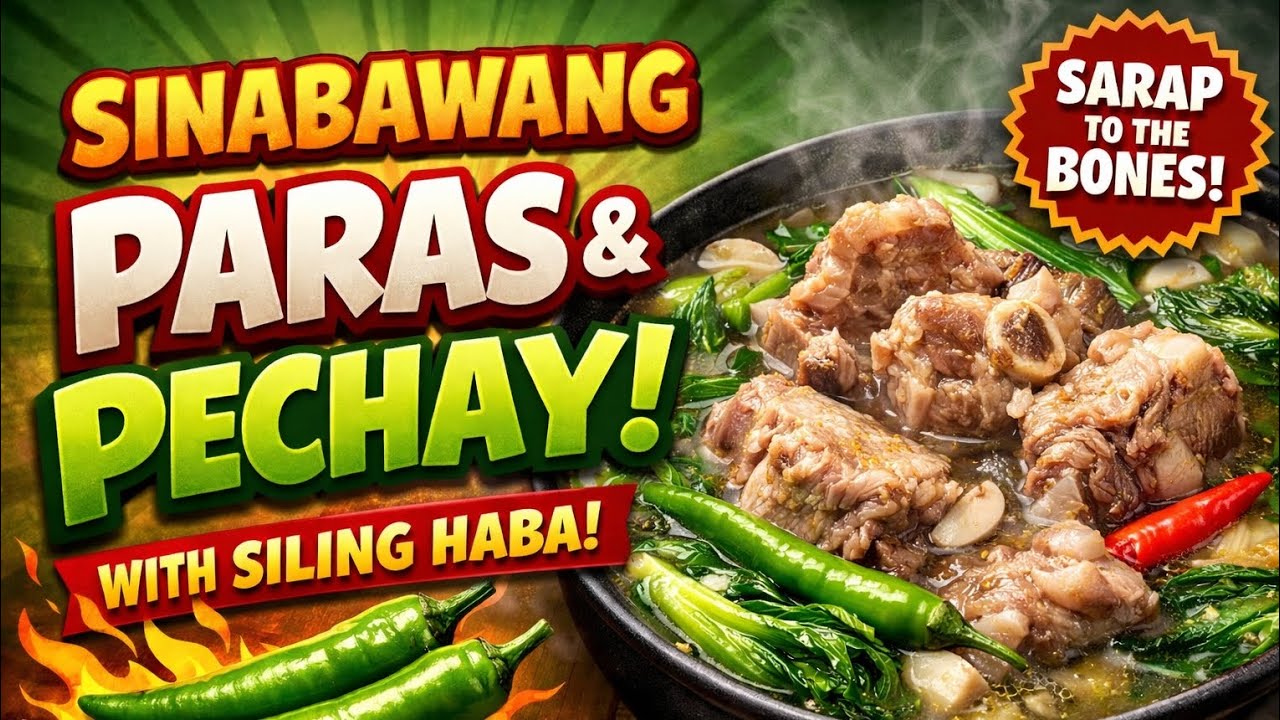 Sinabawang Paras nang baboy (Pork Backbone) | Filipino style cooking #lutongbahay