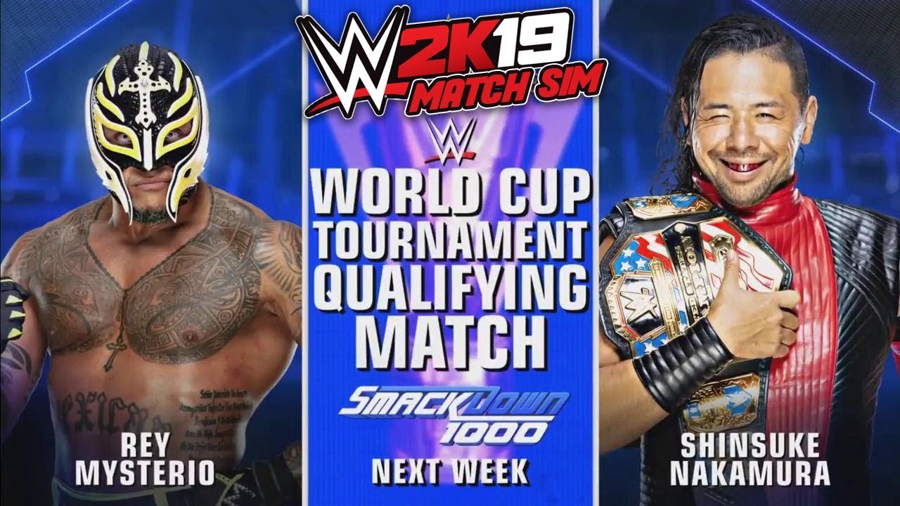 WWE 2K19 Match Sim | Smackdown 1000 | SHINSUKE NAKAMURA VS. REY MYSTERIO