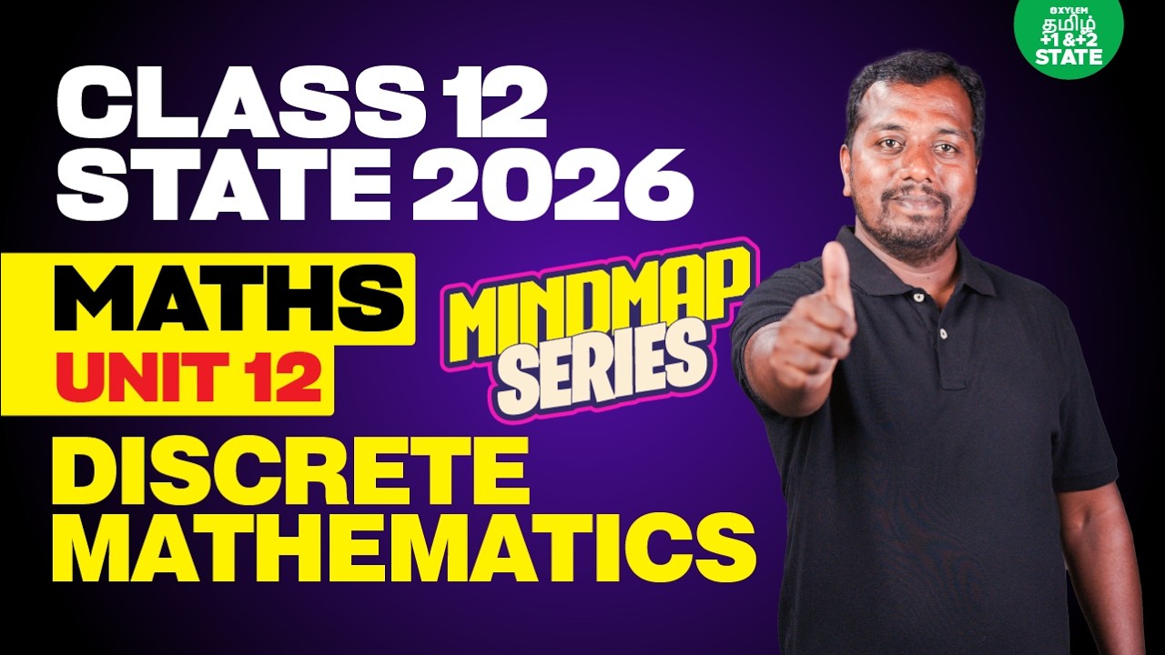 🧠 Mindmap Series 🔥 Discrete Mathematics | Class 12 Math | Xylem State 11 & 12 Tamil