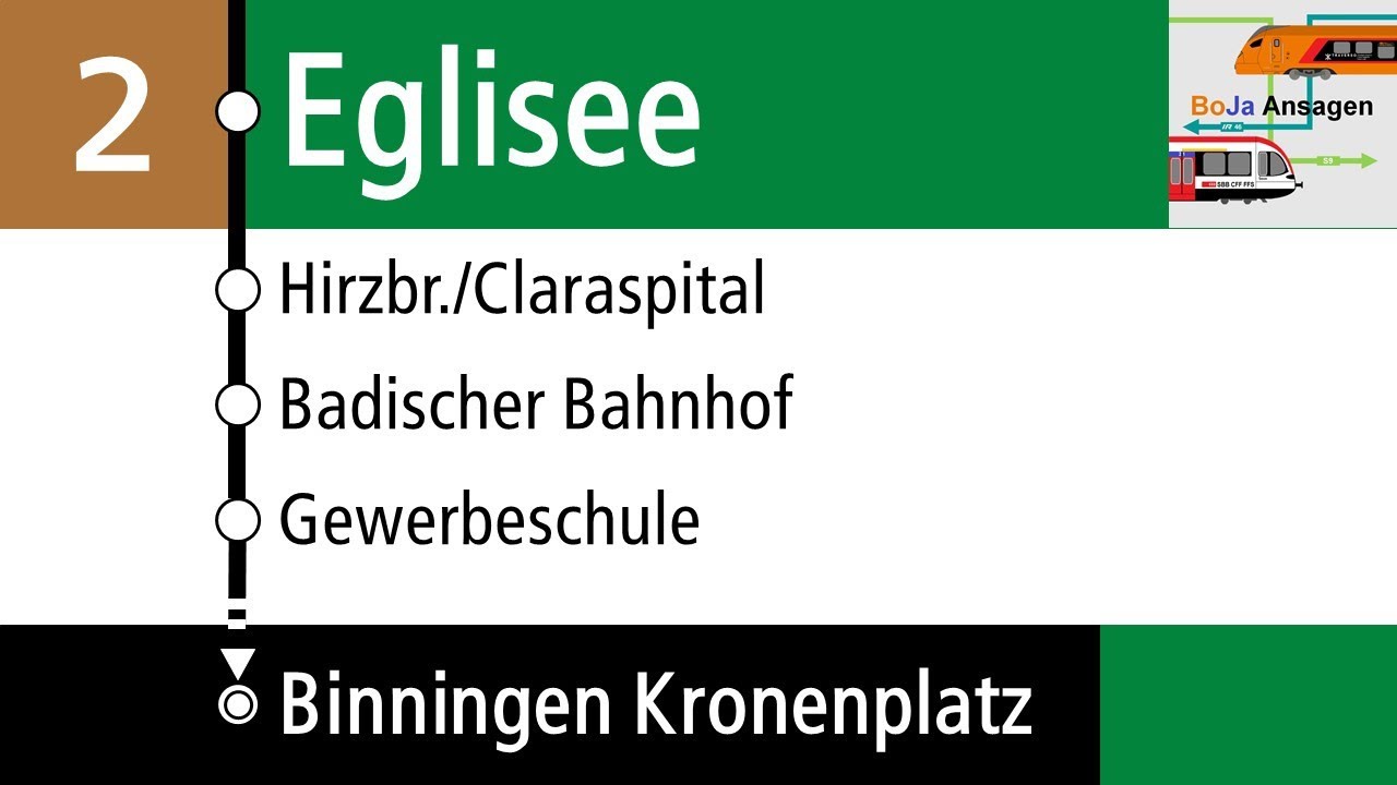 BVB Ansagen I 2 Eglisee - Binningen Kronenplatz I BoJa Ansagen