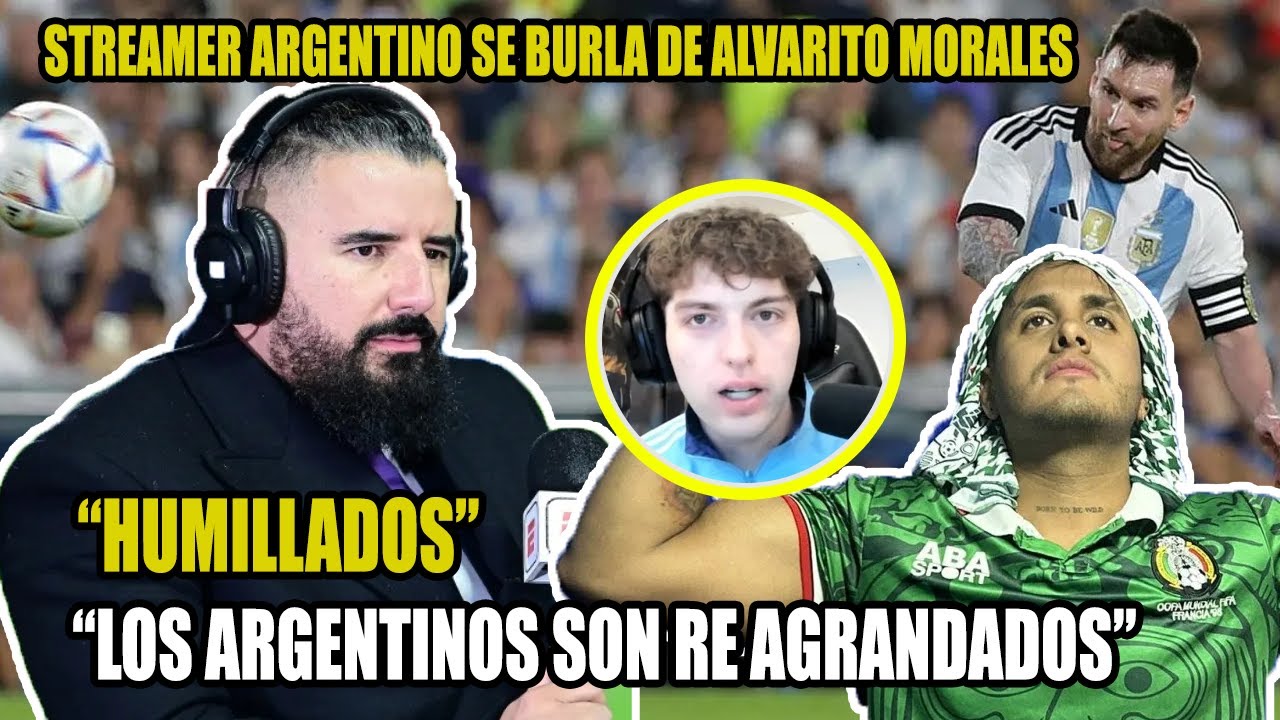 🔴 STREAMER ARGENTINO DESTROZA A ÁLVARO MORALES Y LE SUELTA VERDADES INCÓMODAS | MESSI DOMAR A CR7