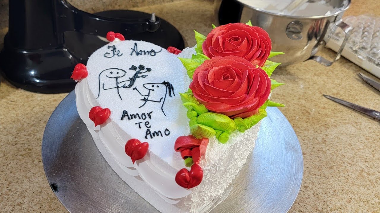 como batir correctamente la crema chantilly/pastel enamorado