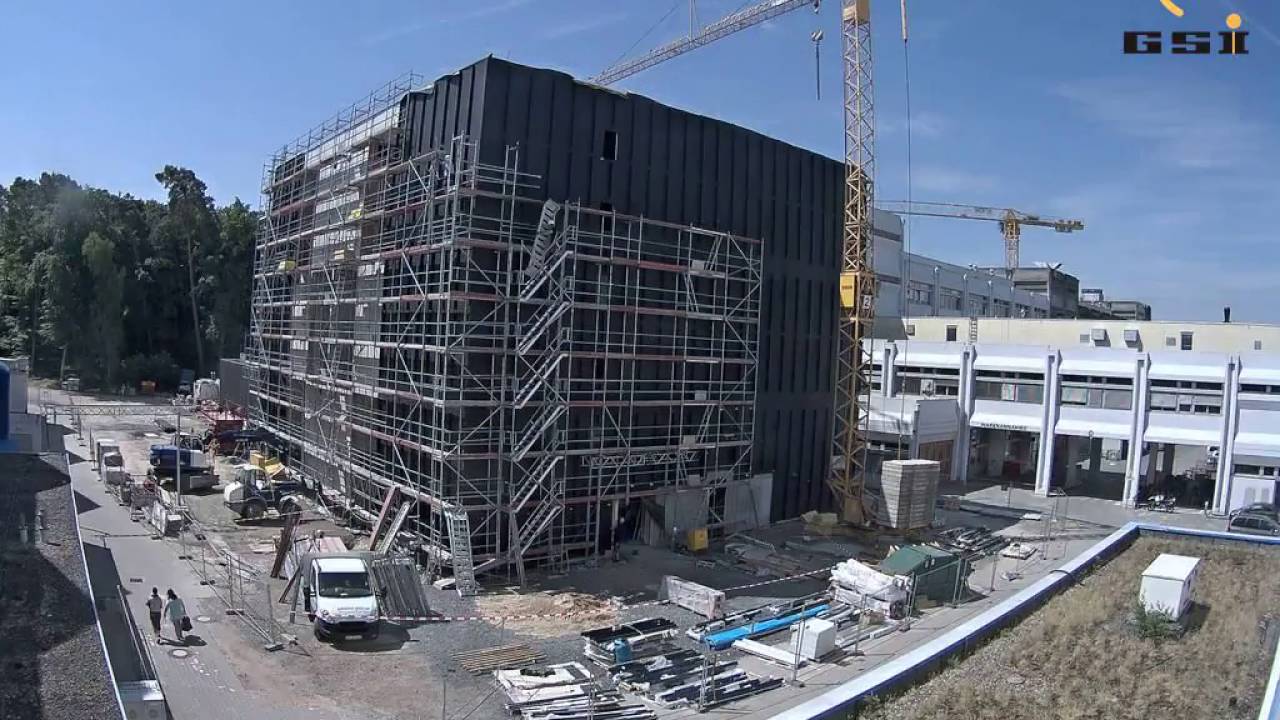 Bau des Green IT Cube - Time lapse