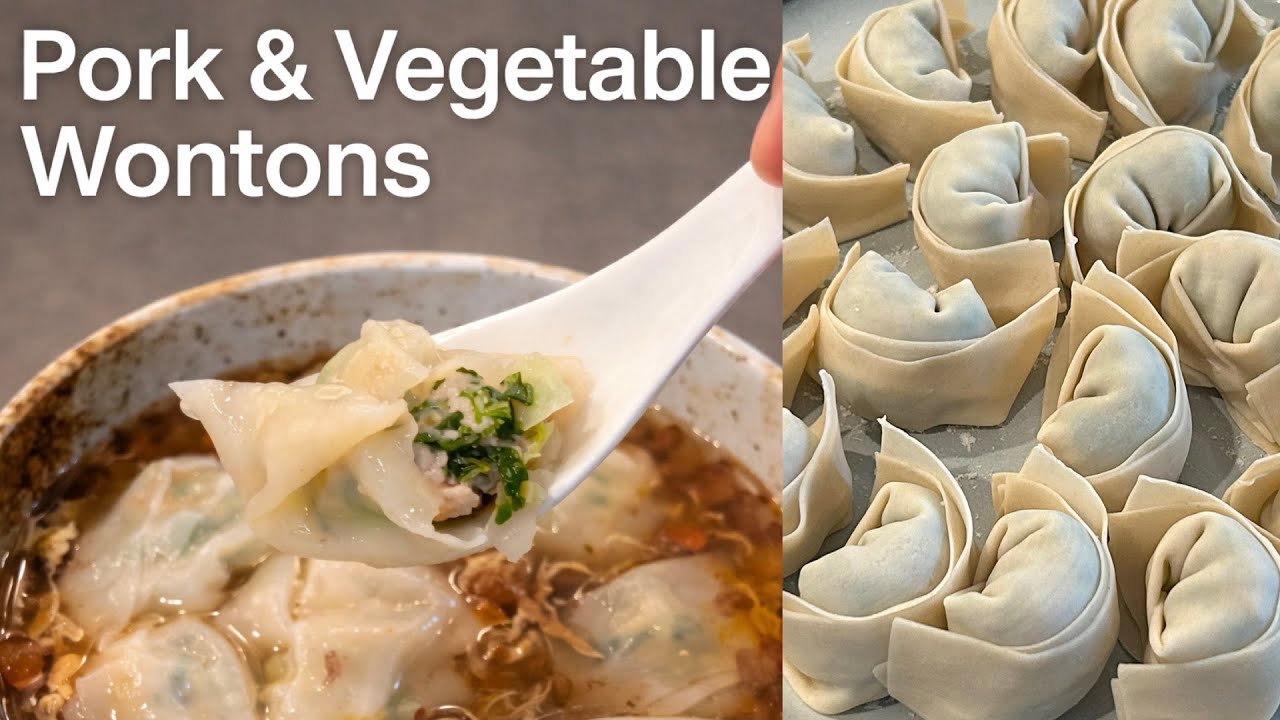 How to Make Pork & Vegetable Wontons | Easy Homemade Recipe