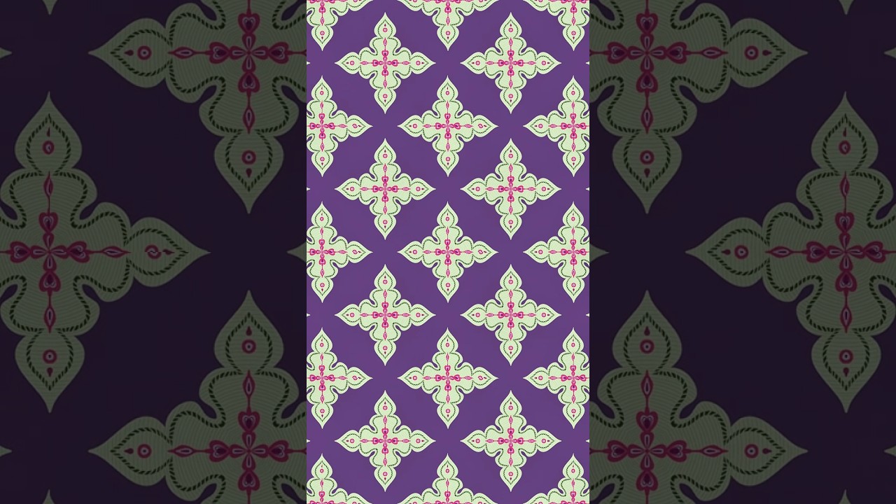 Designing Seamless Print in Procreate #art #textile #printdesign #shorts #youtube #artist #designer