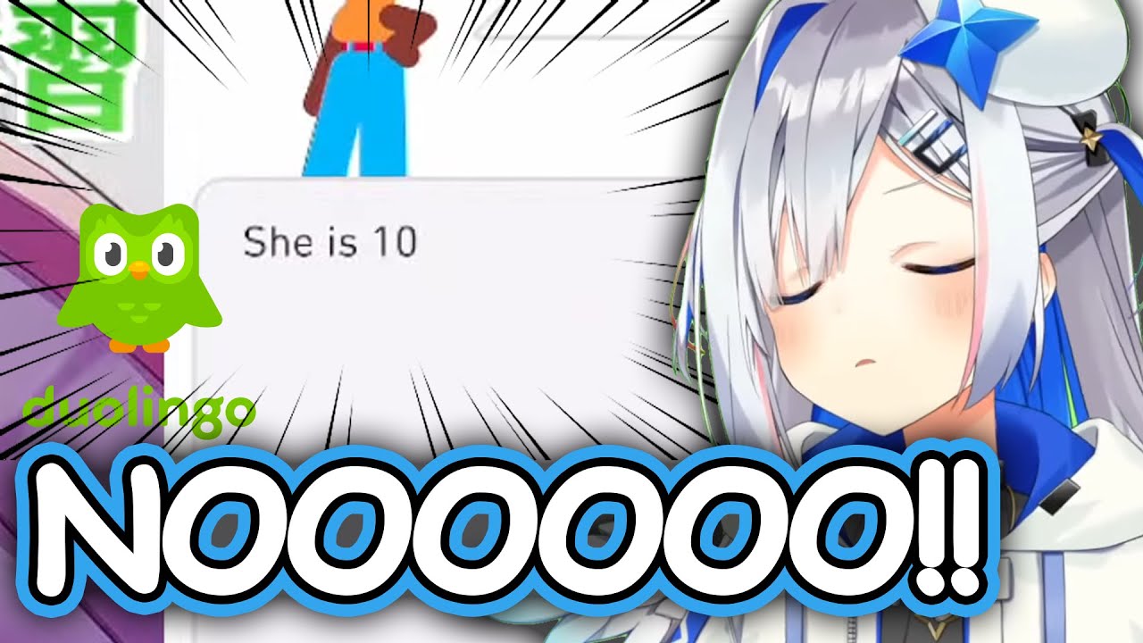 Kanata Learned English With Duolingo But Something Went Wrong【Amane Kanata】【Hololive】【Eng Sub】