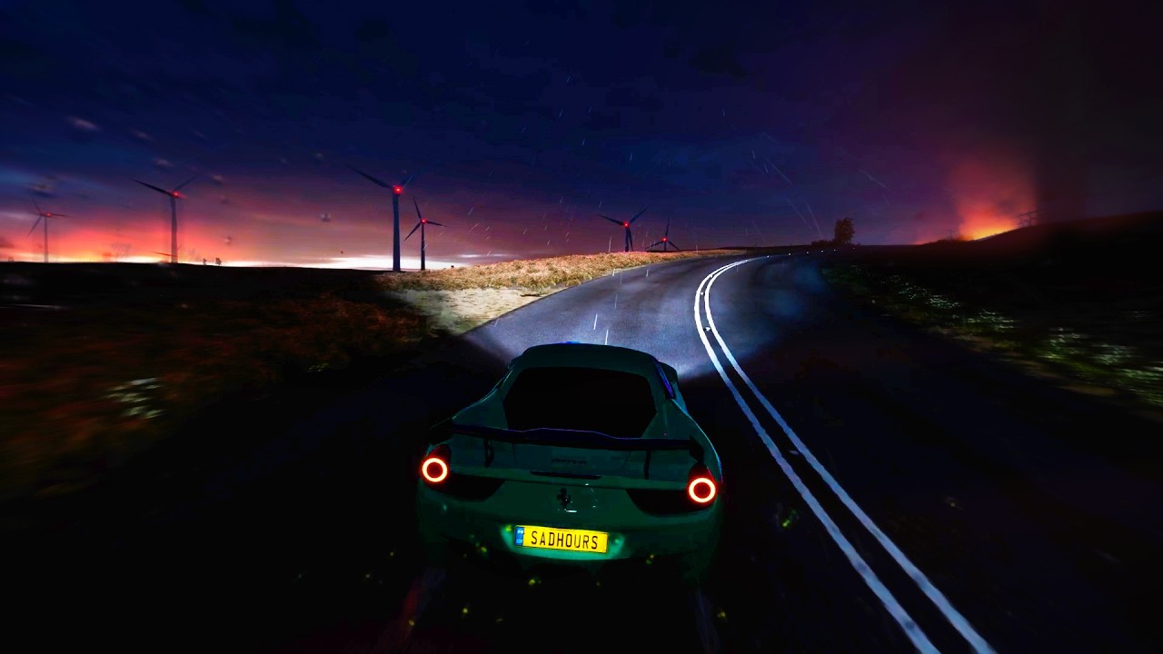 driving after a long day...