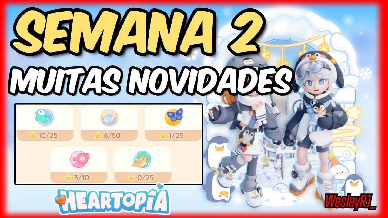 HEARTOPIA | SEMANA 2 NOVOS EVENTOS, BORBOLETAS CRISTALINAS, PÁSSAROS de INVERNO, SKIN de ELFO e MAIS