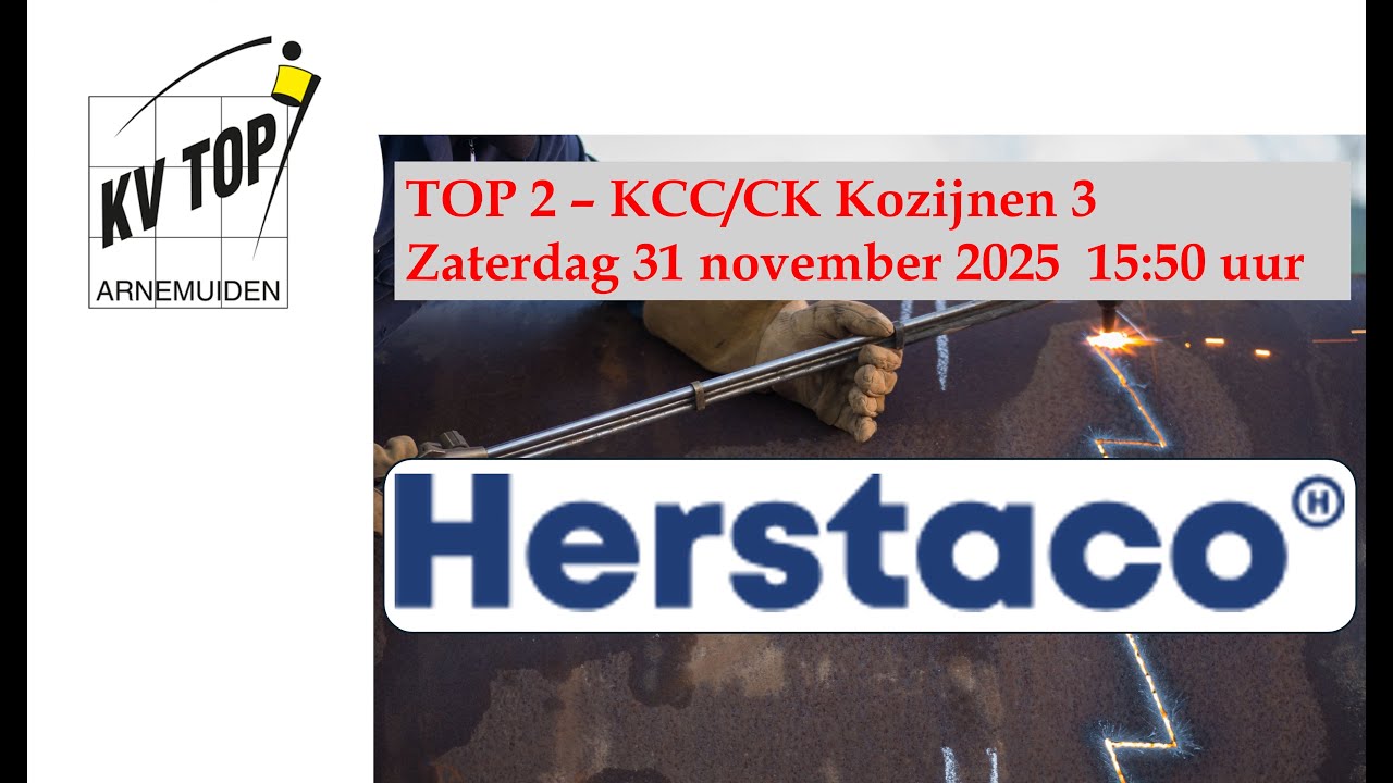 TOP 2 - KCC/CK Kozijnen 3, zaterdag 31 -01-2026,  Livestream start 15:50 uur