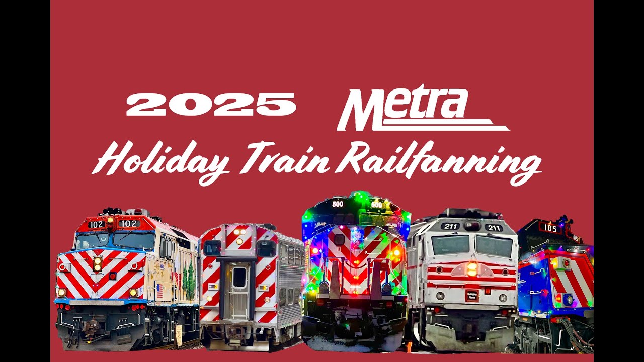 Metra Holiday Train 2025 Railfanning