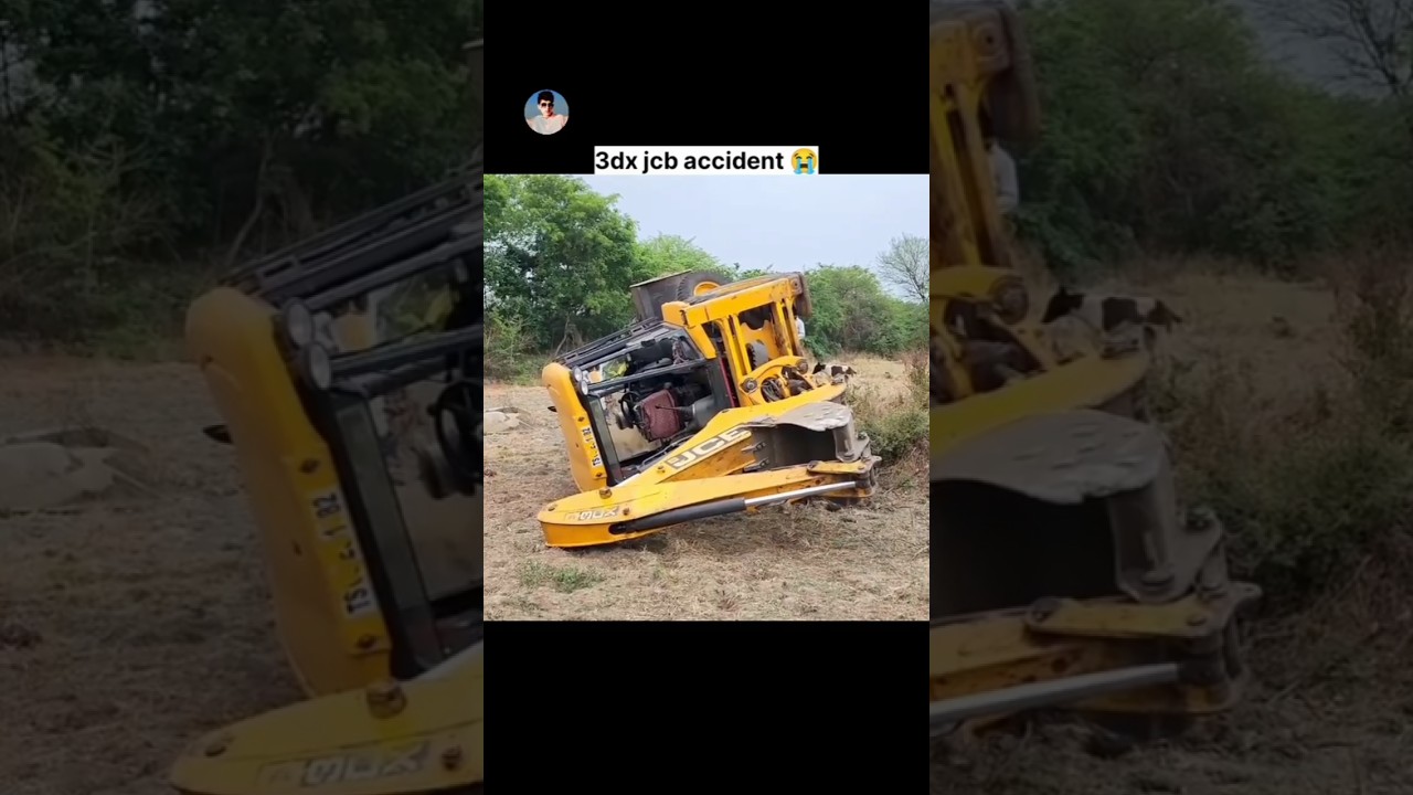 jcb accident video | sad video | #viral #automobile  | trending popular | #jcb #power