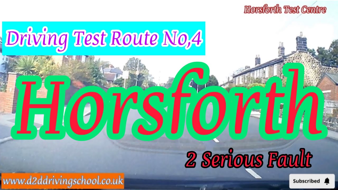 HORSFORTH Driving Test Route No4 | Test Route | Mock Driving Test | Horsforth Test Centre #horsfoth