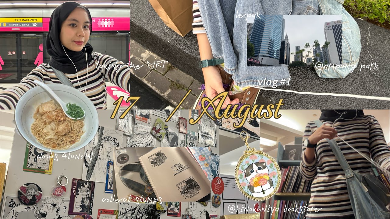 vlog#01 | a day by myself @ KL, collect stamps, slurp ramen, chill