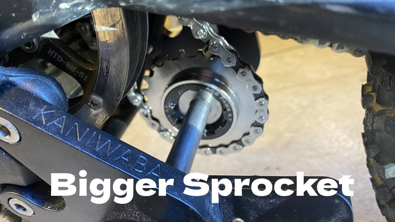 Kaniwaba Surron Sprocket Upgrade - make your pedals more effective