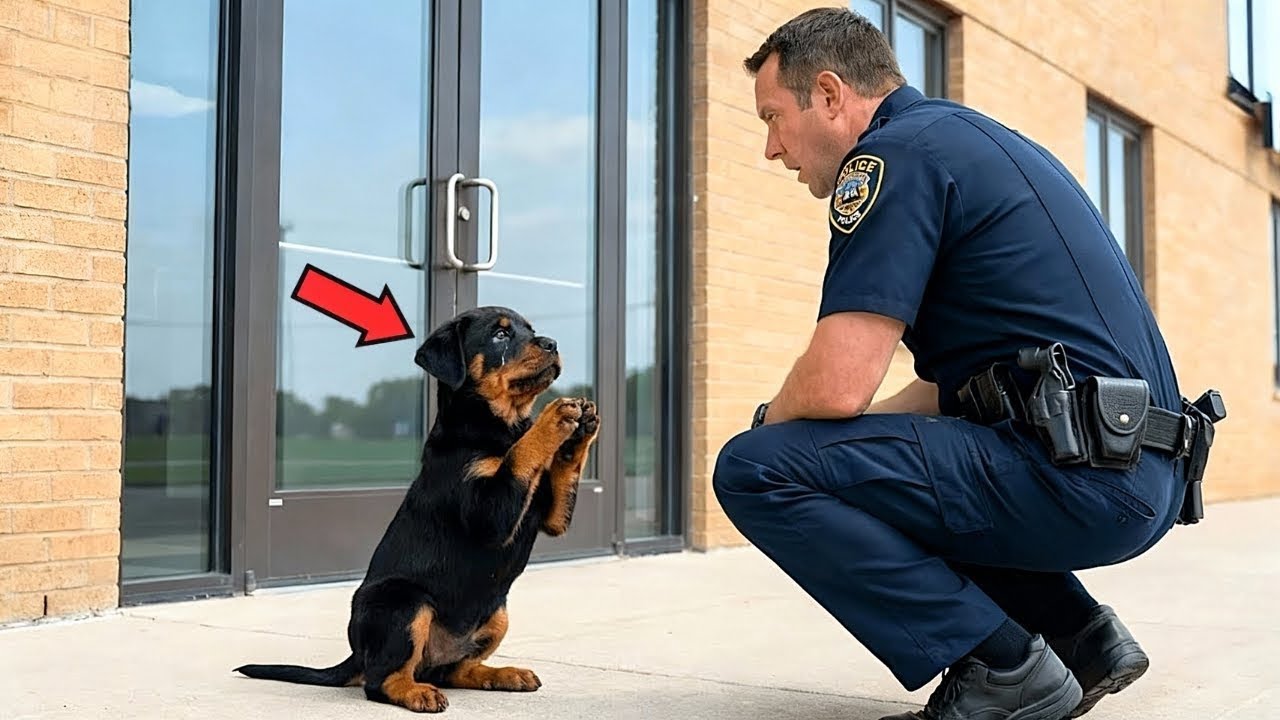 Un chiot a supplié un policier de l'aider — La suite des événements a stupéfié le monde entier