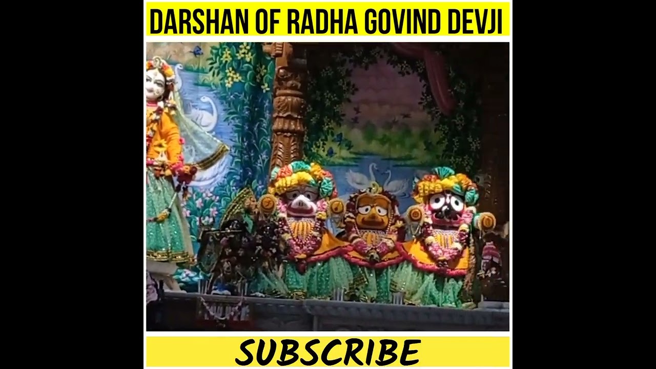 Darshan of Radha Govind Devji🙏 {The most Beautiful Darshan😍} #darshan #radha #krishna #radhakrishna