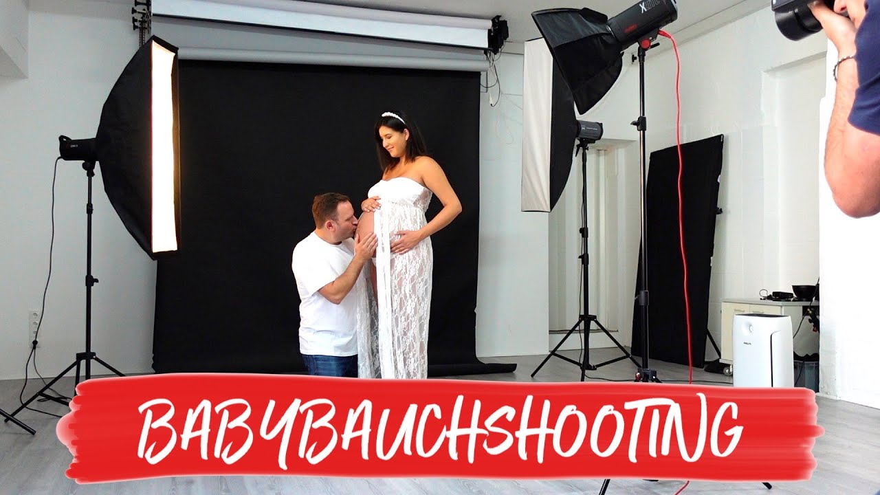 MEIN BABYBAUCH SHOOTING | BEHIND THE SCENES | STUDIO & OUTDOOR | SCHWANGER 38. SSW | Vlog #126