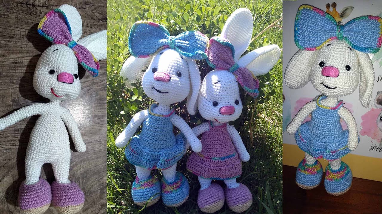 COELHA PRETTY-  AMIGURUMI PARTE 1« Mania de Arte »