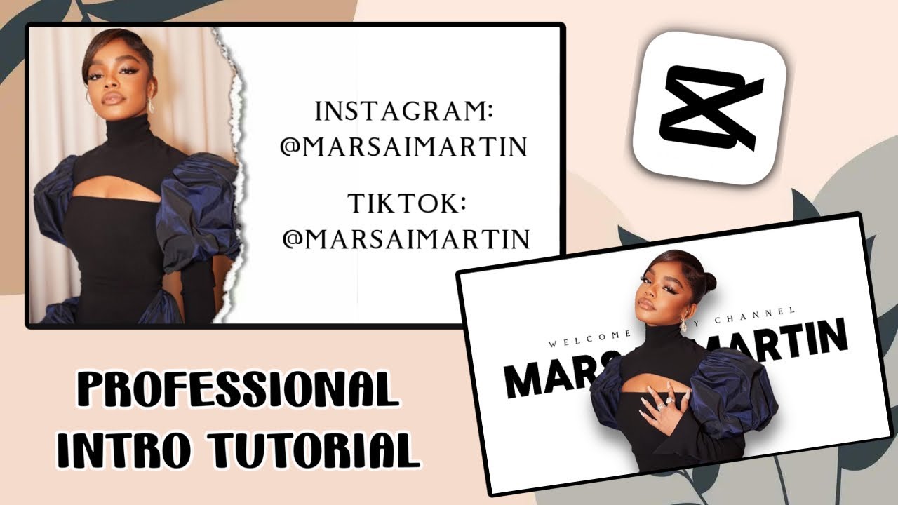 HOW TO MAKE A PROFESSIONAL AND CUTE YOUTUBE INTRO USING CAPCUT ON A PHONE FOR FREE!