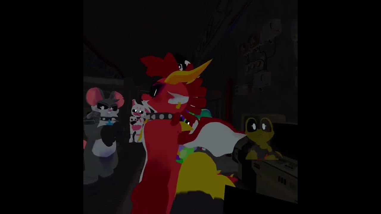 Кошмарные твари встречают двух новых тварей в vrchat￼